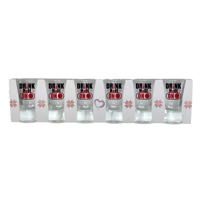 Drink mode on, set 6 pahare shout, model 72bs